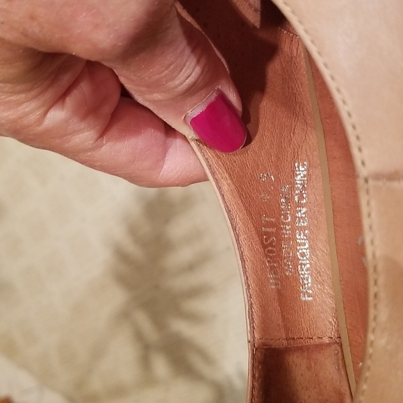 Two Toned Leather Jeffrey Campbell Deposit Flats Colorblock Retro Shoes - Picture 4 of 9